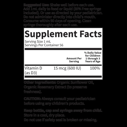 Garden of Life - Baby D3 Vitamin Drops - 56 ml - Image 2