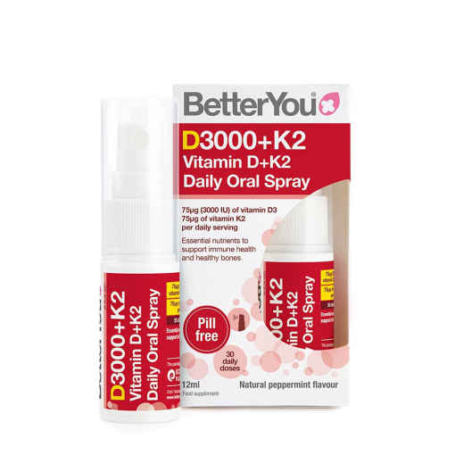 DLux+ Vitamin D+K2 Daily Oral Spray - 12 ml.