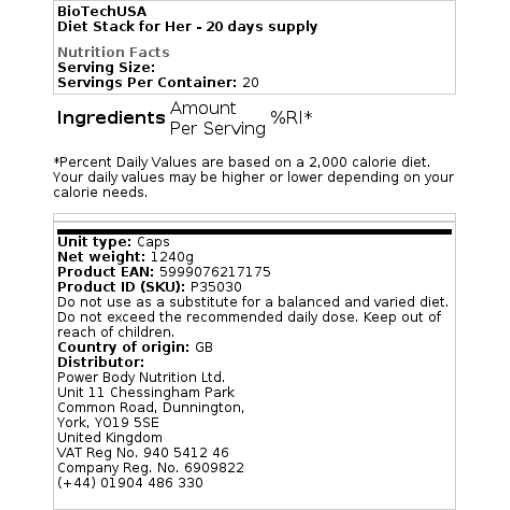 BioTechUSA - Cost Stack for Her - 20 Days Delivery - Image 2