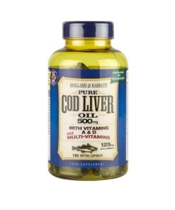 Torskeleverolie med multivitaminer