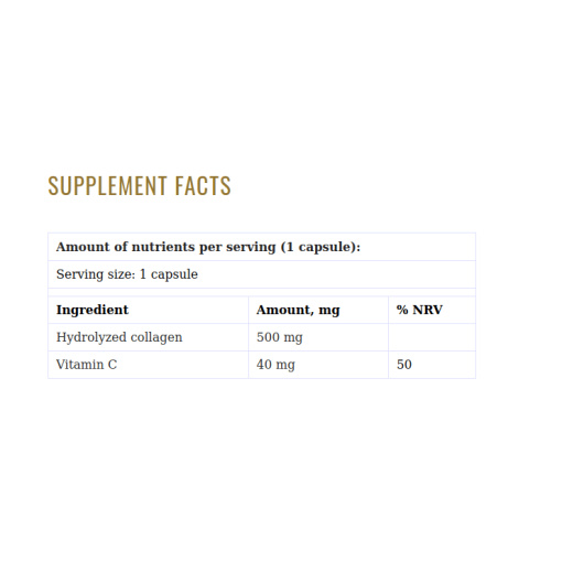 Grassberg - Premium Collagen 500 - 60 Capsules - Image 2