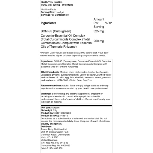 325mg - 60 softgels