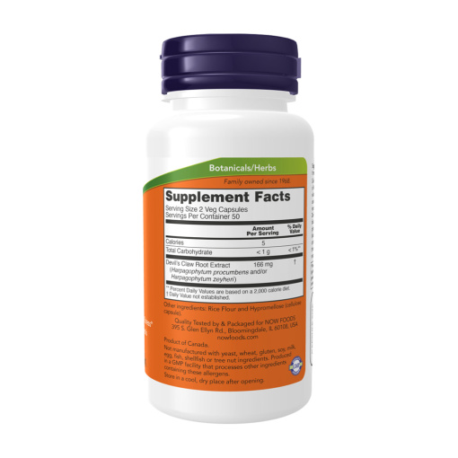 NOW Foods - Devil's Claw - 100 Capsules - Image 2