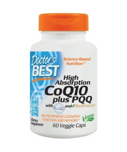 CoQ10 med høj absorption plus PQQ - 60 kapsler