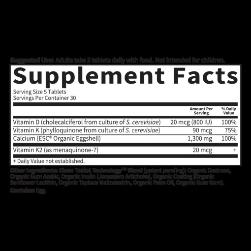Garden of Life - Dr. Formulated Stronger Bones - 150 Vegetarian Tablets - Image 2
