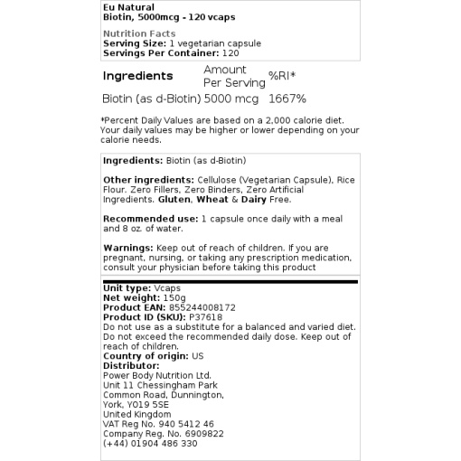 5000 mcg - 120 kapsler