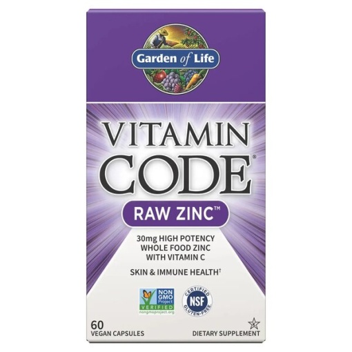 Vitamin Code Raw Zinc - 60 vegan caps