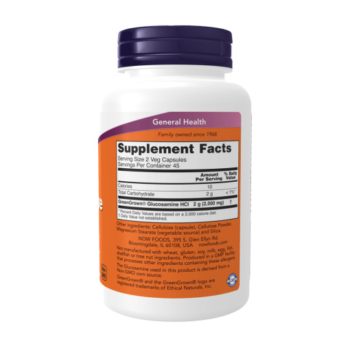 NOW Foods - Glucosamine 1000 Vegetarian - 90 vcaps - Image 2