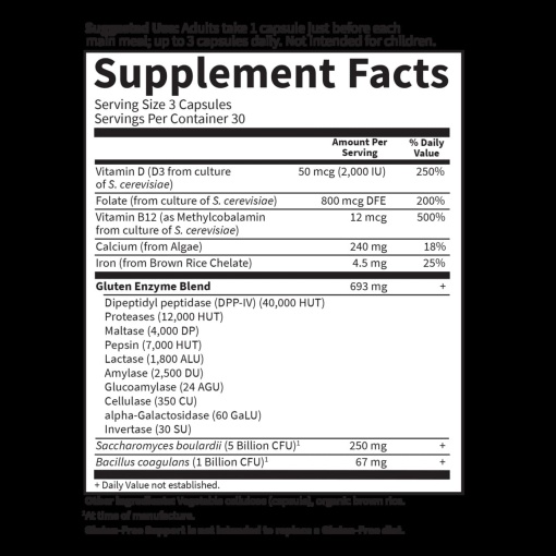Garden of Life - Gluten-Free Support - 90 Vegan Capsules - Image 2