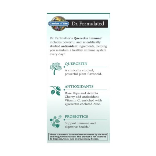 Garden of Life - Dr. Formulated Quercetin Immune, 500mg - 30 vegetarian tablets - Image 3