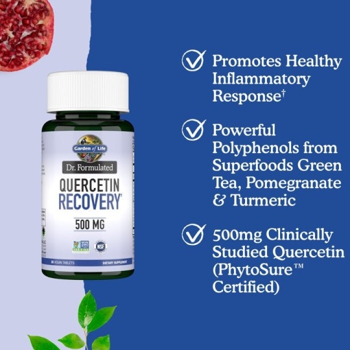 Garden of Life - Dr. Formulated Quercetin Recovery, 500mg - 30 vegan tablets - Image 4