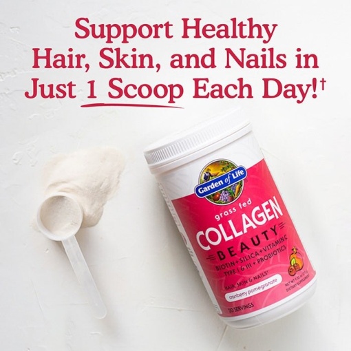 Garden of Life - Grass Fed Collagen Beauty, Cranberry Pomegranate - 270g - Image 4
