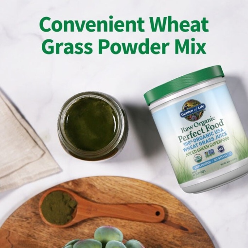 Garden of Life - Raw Organic Perfect Food 100% Organic USA Wheat Grass Juice - 240g - Image 6