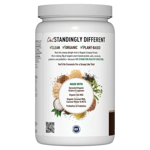 Garden of Life - Organic Creamy Protein with Oatmilk, Chocolate Brownie - 920g - Image 3