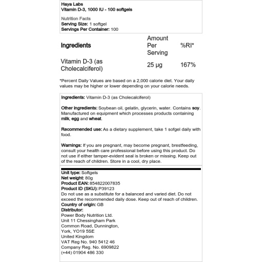 1000 IE - 100 softgels