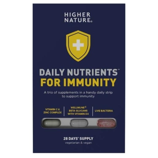 Daglige næringsstoffer til immunitet - 28 dages forsyning (kapsler og tabs)