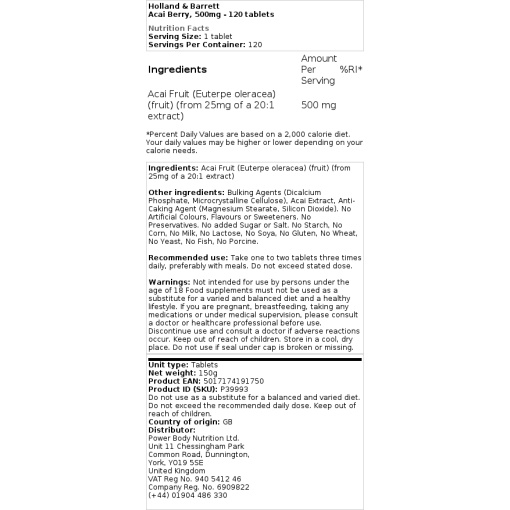 500mg - 120 tabletter