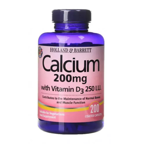 200 mg med D-vitamin - 200 tabletter