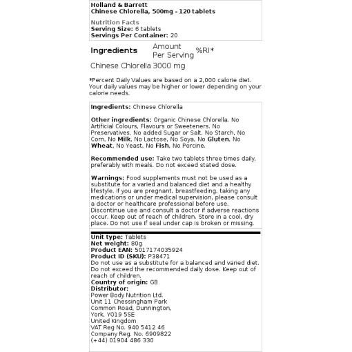 500mg - 120 tabletter