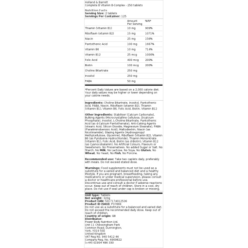 Holland & Barrett - Complete B-Vitamin Complex - Image 3