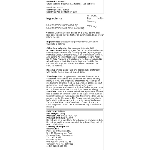 Holland & Barrett - Glucosamine Sulfate - Image 2