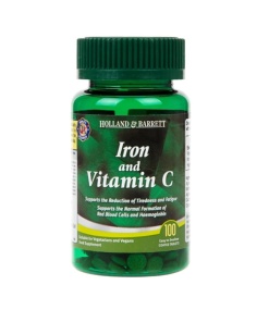 Jern og C-vitamin - 100 tabletter