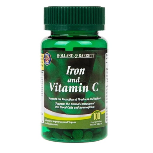 Jern og C-vitamin - 100 tabletter