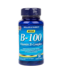 mega b-100 vitamin b-kompleks - 50 kapsler