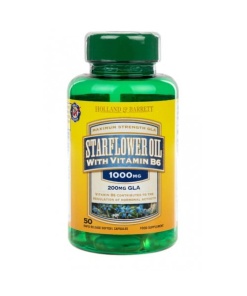 Starflower Oil 1000mg med vitamin B6 - 50 kapsler