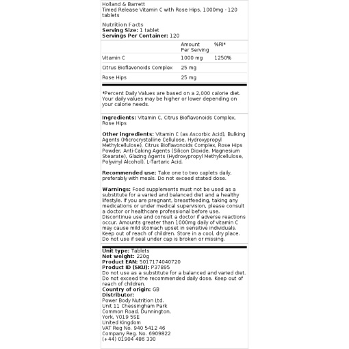 1000mg - 120 tabletter