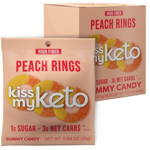 Peach Rings Keto Gummies - 8 x 25g