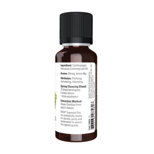 NOW Foods - Essential Oil, Lemongrass Oil - 30 ml. - Image 3
