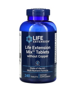 Life Extension Mix Tablets uden kobber - 240 tabletter
