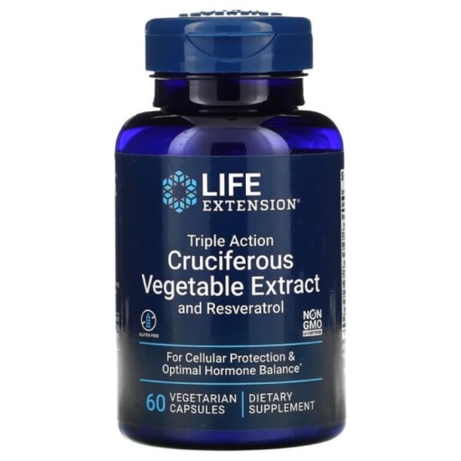 Triple Action Cruciferous Vegetable Extract med Resveratrol - 60 vcaps