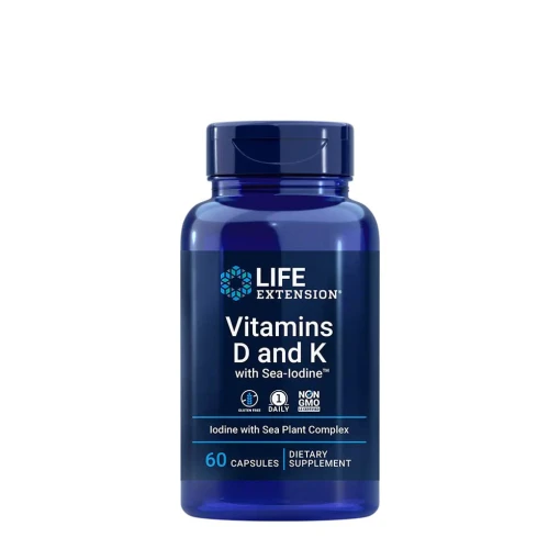 Vitamins D and K with Sea-Iodine - 60 caps