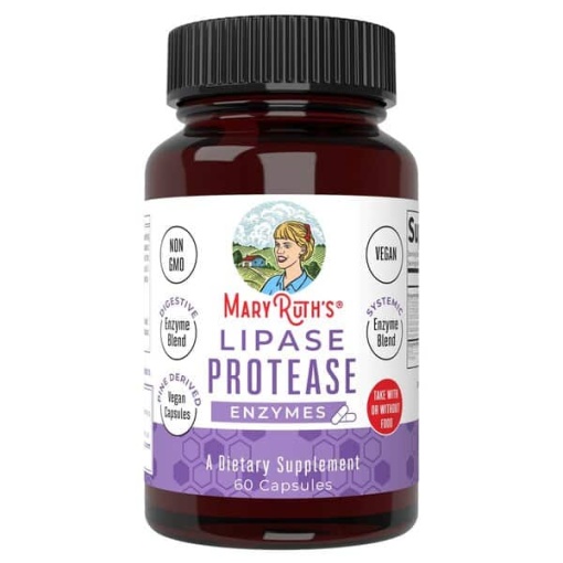 Lipase Protease Enzymer - 60 kapsler