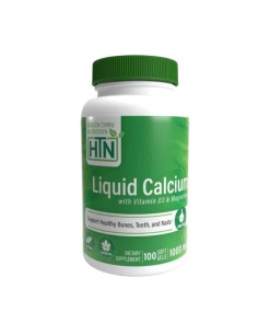 Flydende calcium med D3-vitamin og magnesium - 100 softgels