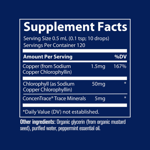Trace Minerals - Ionic Chlorophyll, 100 mg - 59 ml - Image 2