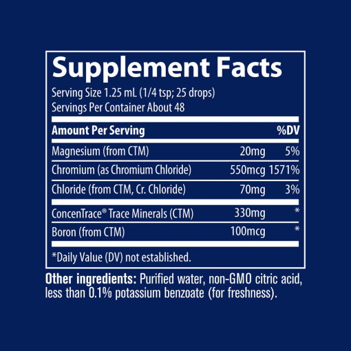 Trace Minerals - Ionic Chromium, 550 mcg - 59 ml - Image 2