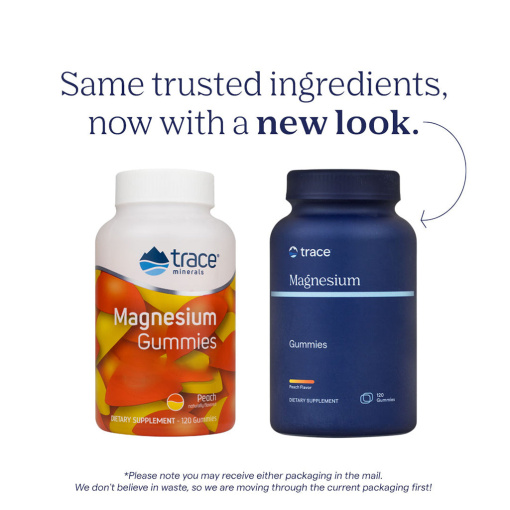 Trace Minerals - Magnesium Gummies, Peach Flavor - 120 Gummies - Image 5