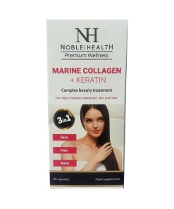 marine collagen + keratin - 60 kapsler