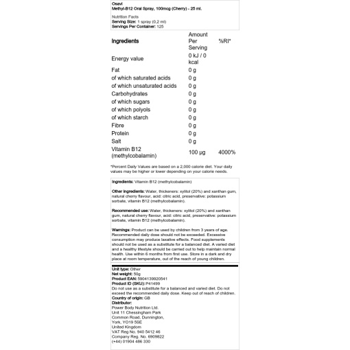 500 mcg (Kirsebær) - 25 ml