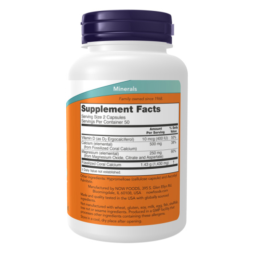 NOW Foods - Coral Calcium Plus - 250 vcaps - Image 2