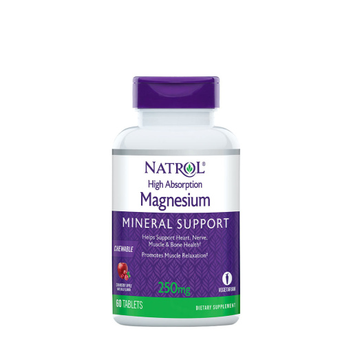 Natrol - Magnesium High Absorption 250 mg (60 Chewable Tablets