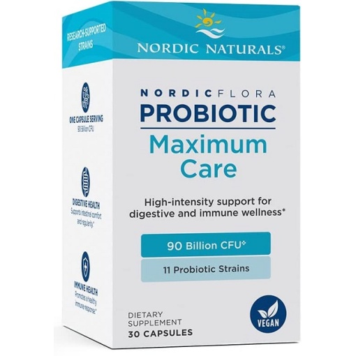 Nordic Flora Probiotisk Maksimal Pleje - 30 kapsler