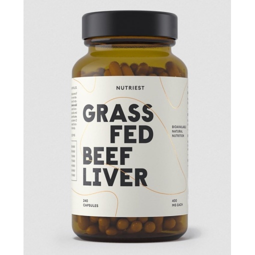 Nutriest - Grass-Fed Freeze-Dried Beef Liver 240 Capsules - Image 2