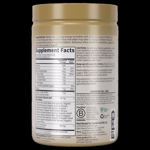 Garden of Life - Raw Organic Fiber - 803 g - Image 2