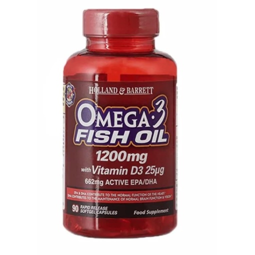 Omega 3 1200mg med vitamin D3 - 90 softgels