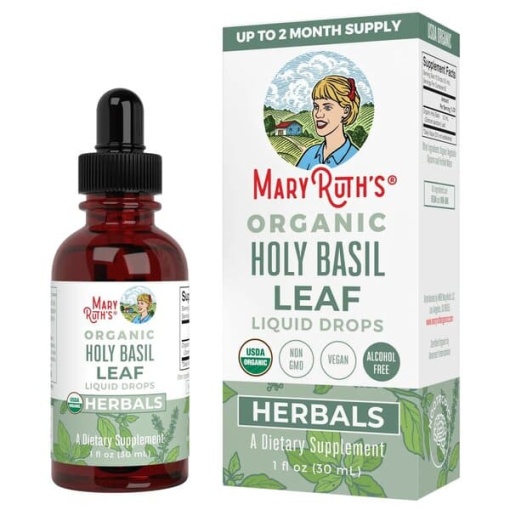 Økologiske dråber af hellig basilikumblade - 30 ml