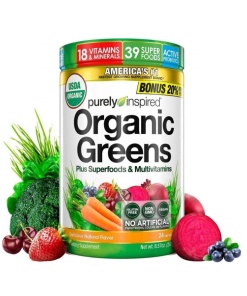 Økologiske grøntsager plus superfoods & multivitaminer